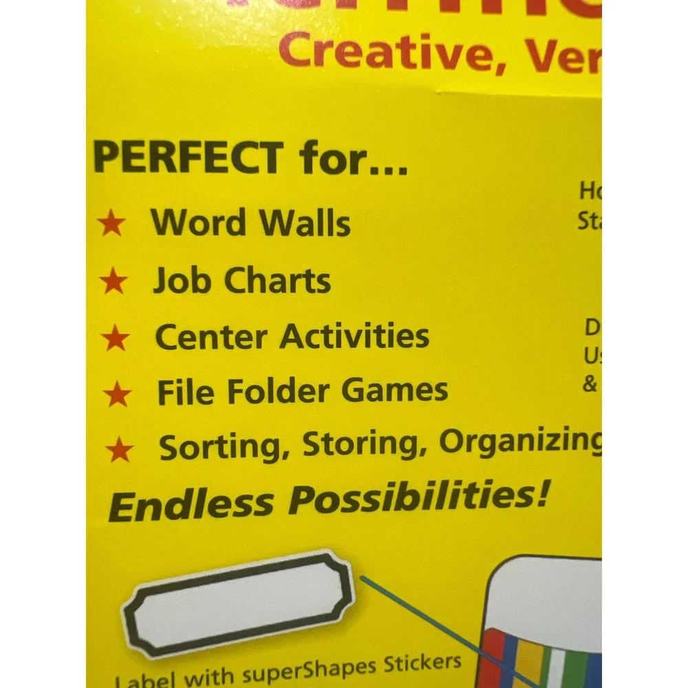 Trend Enterprises Green Leopard Terrific Pockets 40 Count T77034 Library Pockets
